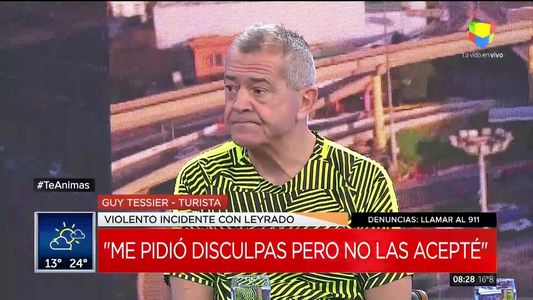 Guy Tessier, el hombre que tuvo el incidente de tránsito con Leyrado: Insultó a mi mujer
