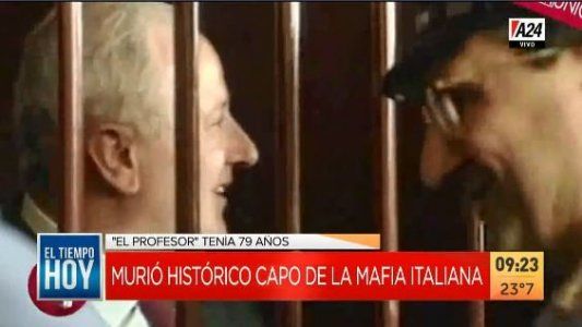 Murió famoso capo de la mafia italiana en una cárcel de máxima seguridad