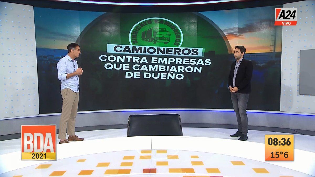 Explotaron los conflictos entre empresas y el gremio de Camioneros. (Captura de Tv)