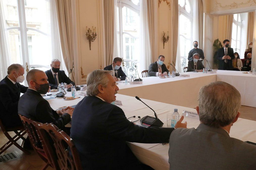 Alberto Fernández y el ministro de Economía