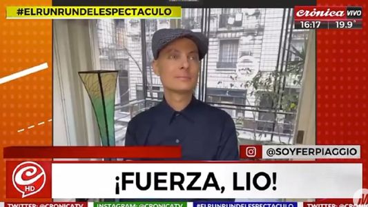 El llanto de Lío Pecoraro en su regreso a la televisión