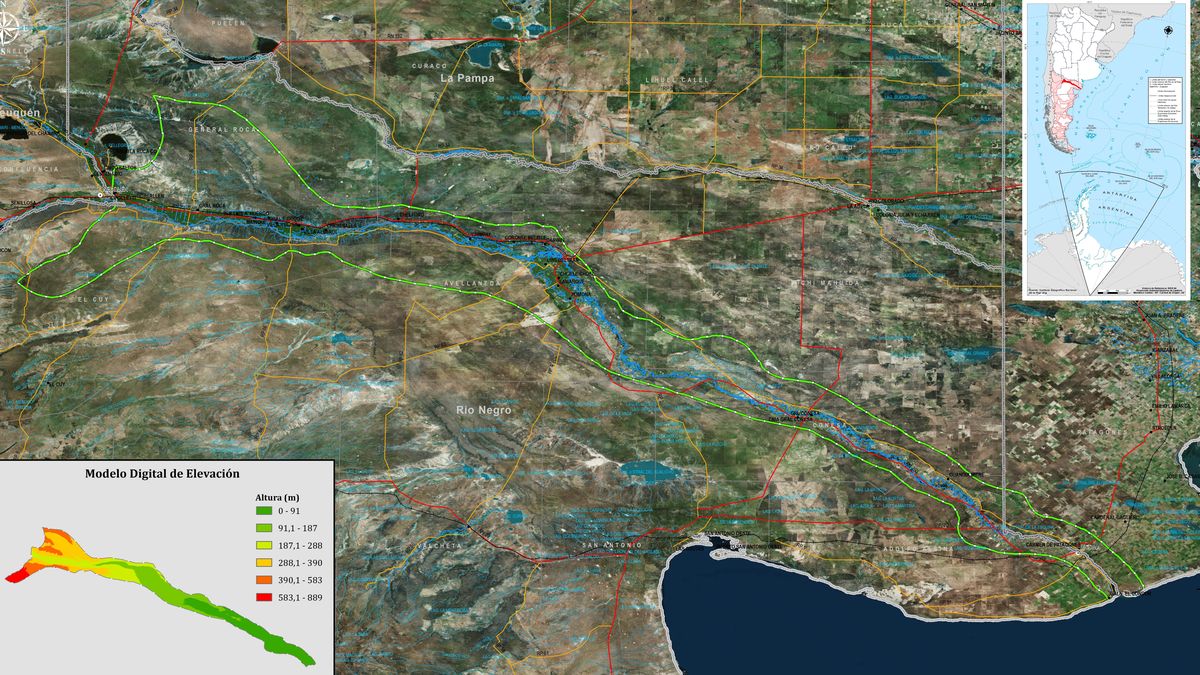 La sequía le pega duro a la cuenca del río Negro.