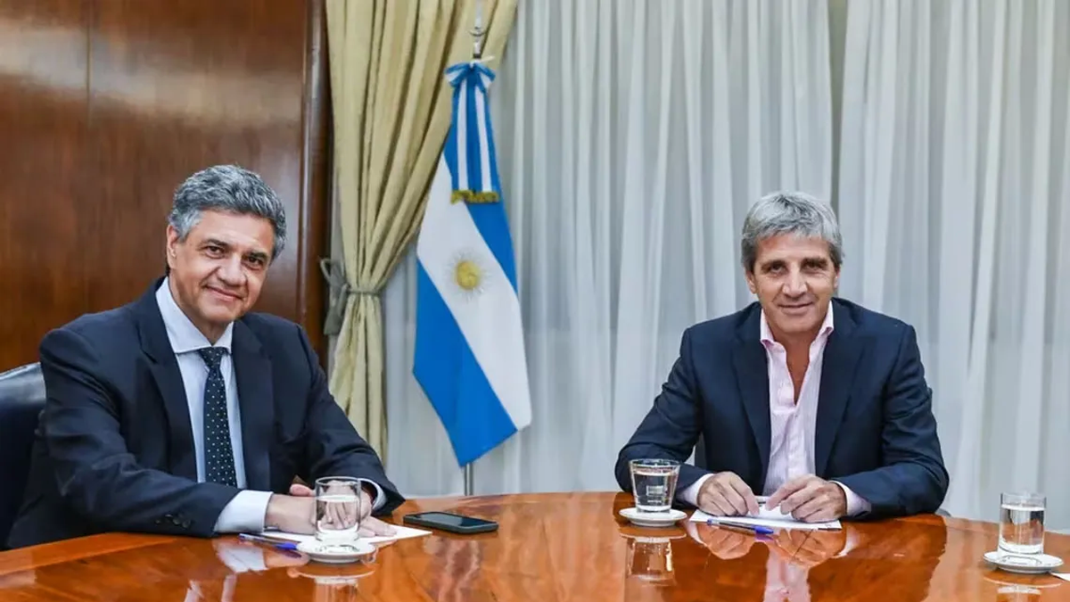 Jorge Macri se reunió este jueves con Luis Caputo por la coparticipación. (Foto: Popular)