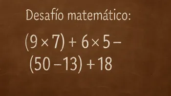 Desafío matemático: una mente brillante lo resuelve en menos de 10 segundos