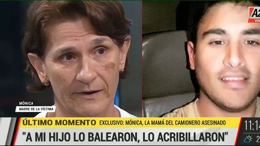 Habló en A24 la mamá del camionero asesinado por piratas del asfalto: Lo acribillaron con armas de alto calibre