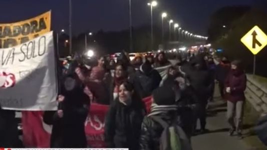 Una protesta y corte complicó la Panamericana: Gendarmería intervino y restableció el tránsito