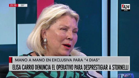 EN VIVO A24: Elisa Carrió mano a mano con Luis Majul