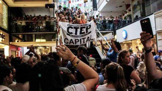 La CTEP ingresó a dos shoppings para reclamar por la ley de Emergencia Alimentaria