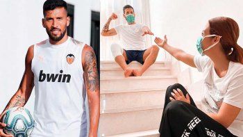 Una buena: Ezequiel Garay salió del aislamiento y se recupera del coronavirus