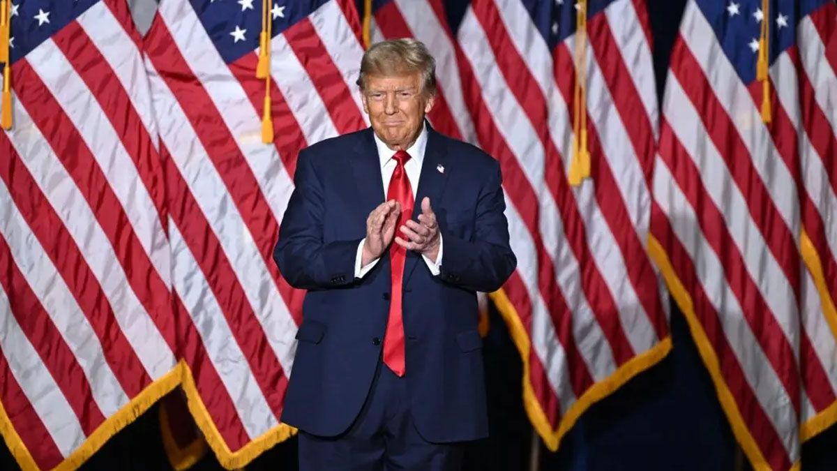 A Donald Trump le basta con repetir sus consignas desde hace 8 años para ratificar que es la única figura con peso en el partido Republicano. (Foto: Gentileza The Epoc Times)