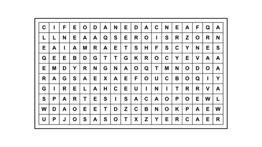 Encontrá la frase escondida: un reto en una sopa de letras de 10 x 18