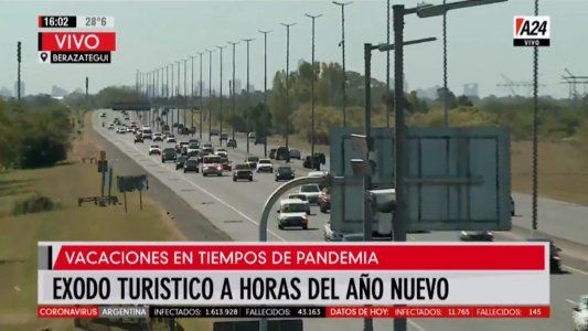Éxodo turístico de fin de año hacia la costa: más de 60 autos por minuto