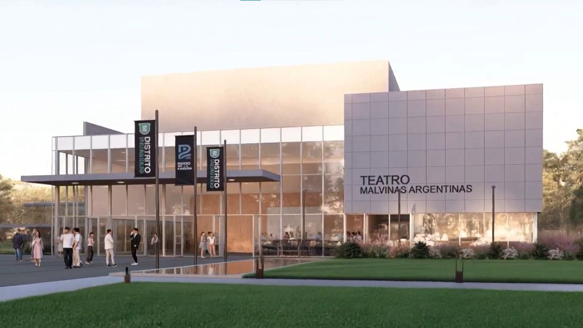El futuro Teatro Municipal Malvinas Argentinas. (Foto: captura de pantalla)