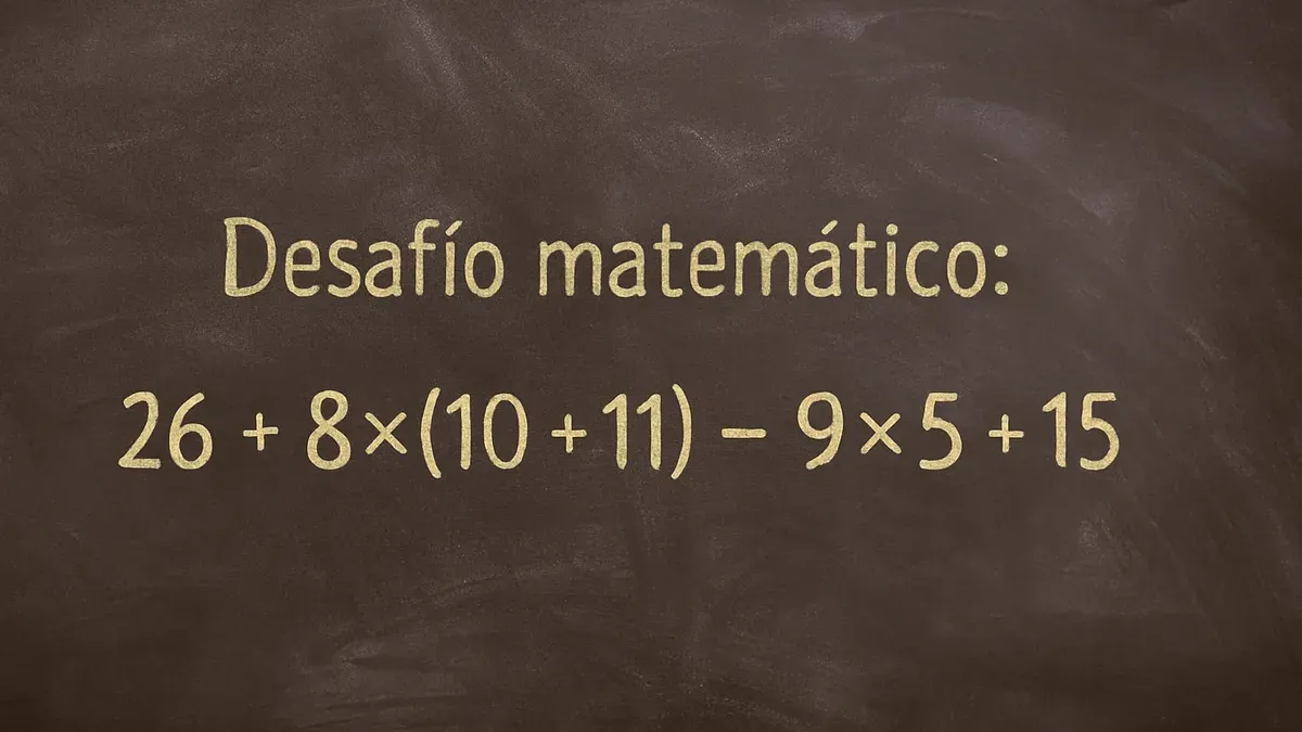 Imagen de pizarra para Desafío Matemático: este reto con paréntesis depende de el orden de la cuenta
