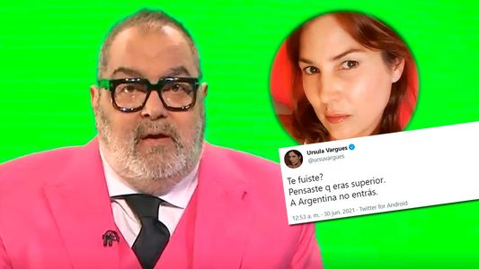 Jorge Lanata, sin piedad contra Úrsula Vargues por sus tweets a los varados en el exterior