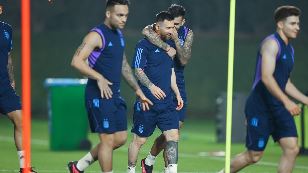 La Selección Argentina unida en busca de un objetivo (Foto: @Argentina).