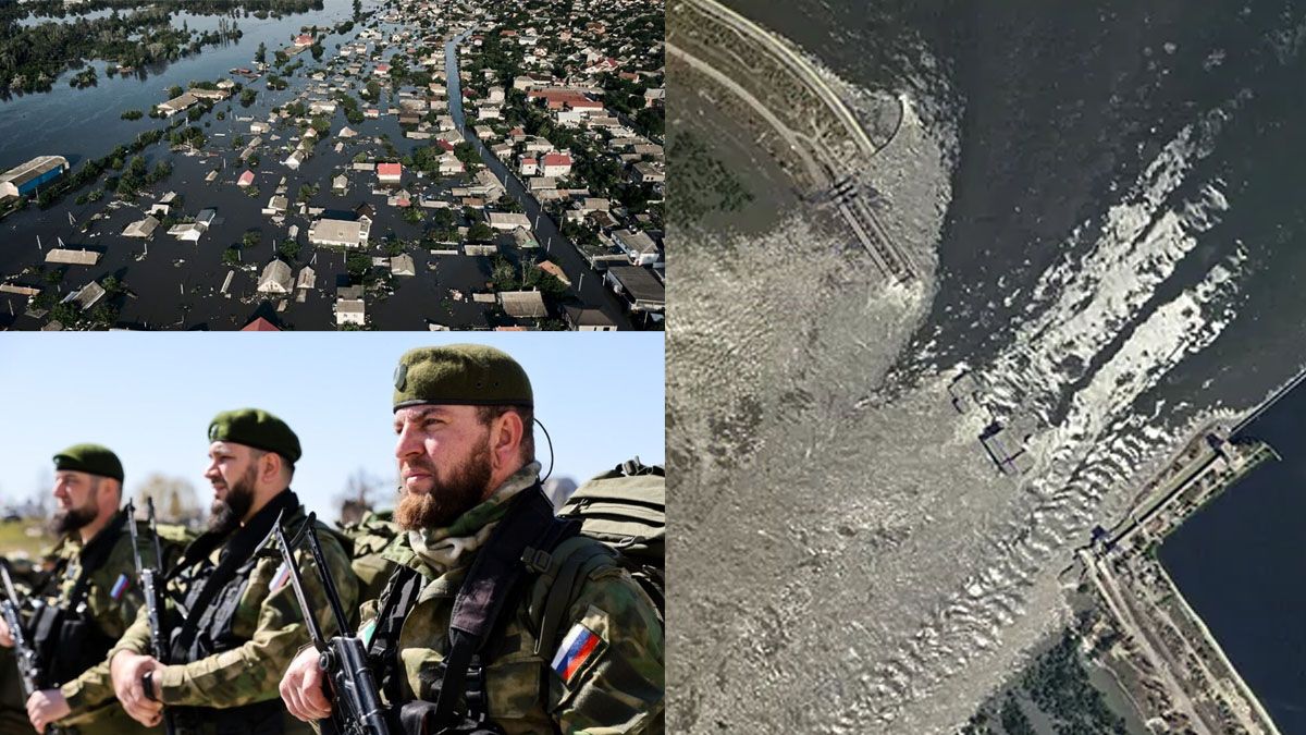 Ucrania acusa a Rusia de un sabotaje que se les fue de las manos por la voladura de la represa cercana a Jerson. (Foto: A24.com)