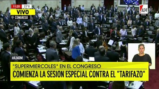 Esta vez hubo quórum para debatir el tarifazo, pero el oficialismo impuso su número para rechazar todos los proyectos
