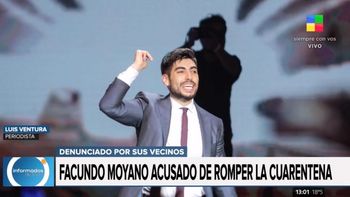 Denuncian a Facundo Moyano por violar la cuarentena haciendo fiestas en su casa: Van muchos invitados