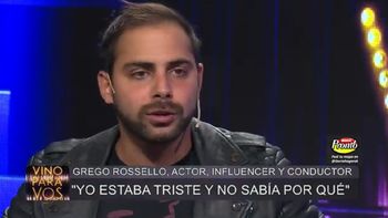 La confesión de Grego Rossello: Estaba triste y no sabía por qué, me ayudó un psiquiatra