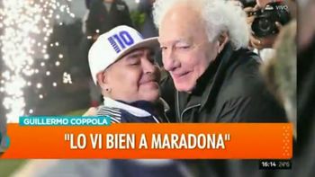 Emotivo reencuentro de Guillermo Coppola y Diego Maradona: Sensibilidad al taco