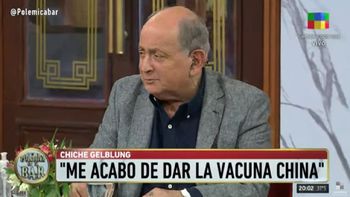 Chiche Gelblung se dio la vacuna china contra el coronavirus: Fue en el brazo y duele