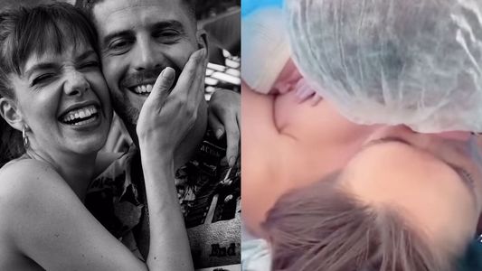 Julieta Nair Calvo fue mamá y presentó a Valentino con un video del parto