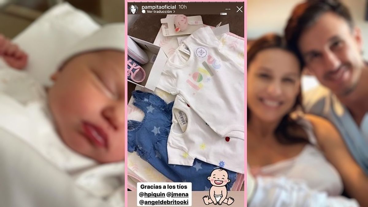 Sus compañeros del jurado de ShowMatch, en cambio le regalaron ropita de bebé para vestir a Anita. 