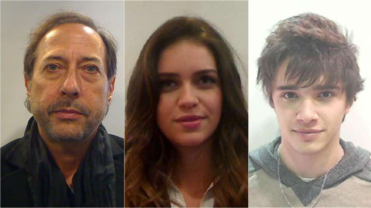 Guillermo Francella, Zaira Nara y Julián Serrano. 
