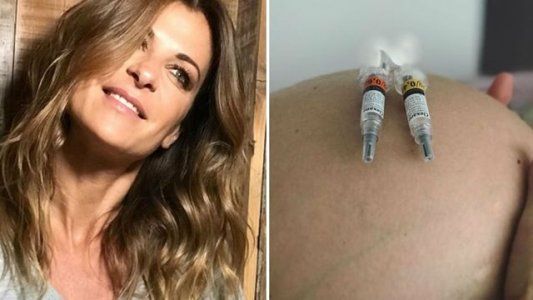 Fuerte imagen de Eugenia Tobal del tratamiento de trombofilia para lograr ser mamá: 265 pinchazos