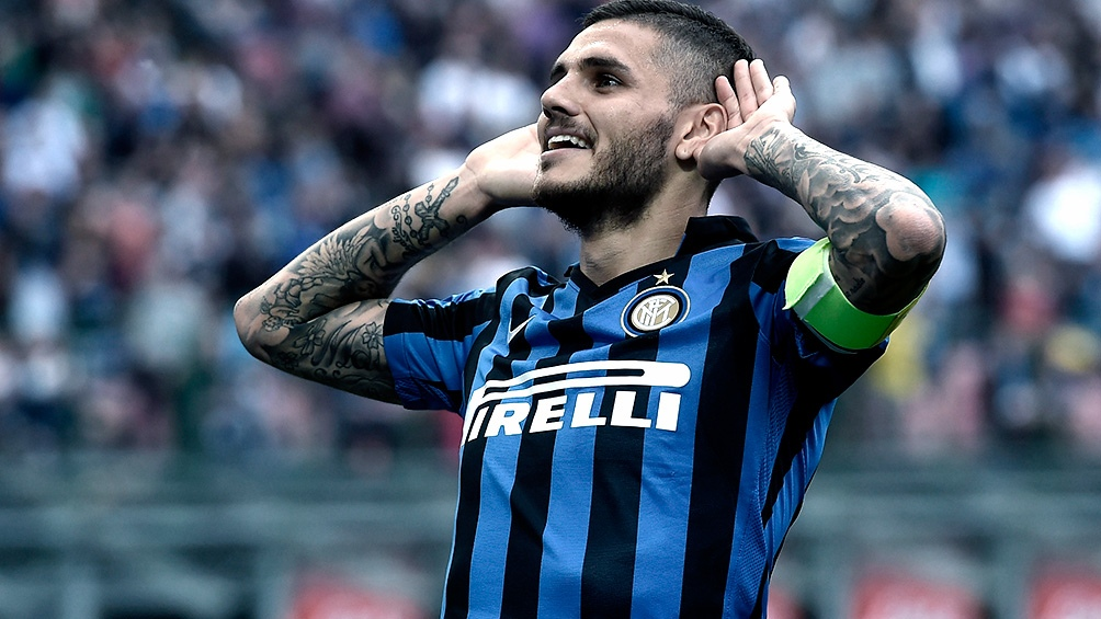 Mauro Icardi metió cuatro goles y superó los 100 tantos en la liga italiana