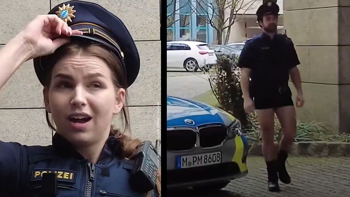 El sindicato de policías de Munich, por demoras en las entregas de los uniforme, decidió salir a patrullar en ropa interior. (Foto: Gentileza DW)
