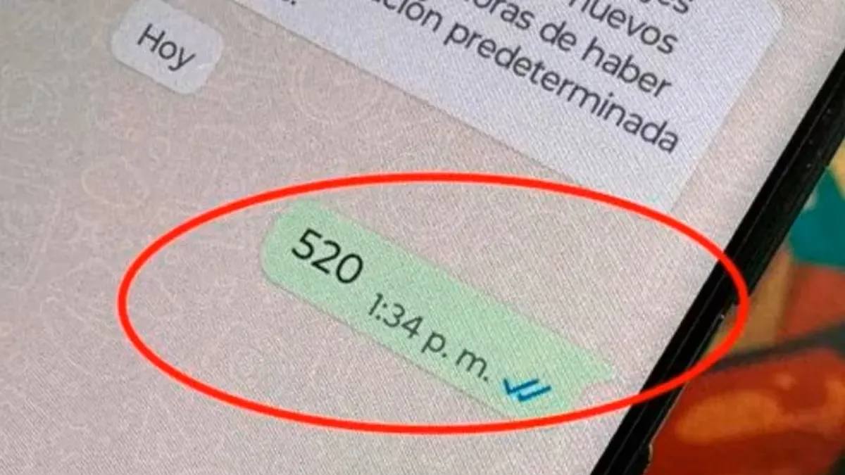 WhatsApp: qué pasa si recibís un mensaje con el número 520