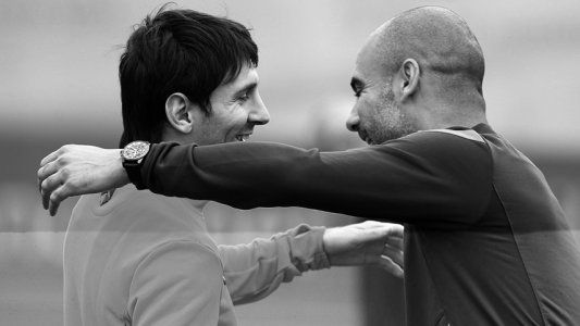 Guardiola se metió en el tema de la semana  y opinó sobre la dudosa continuidad de Messi en Barcelona