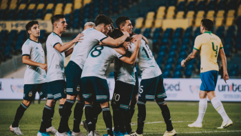 La Selección Sub 23 le ganó 1-0 a Brasil con gol de Capaldo y se consagró campeón del cuadrangular en España