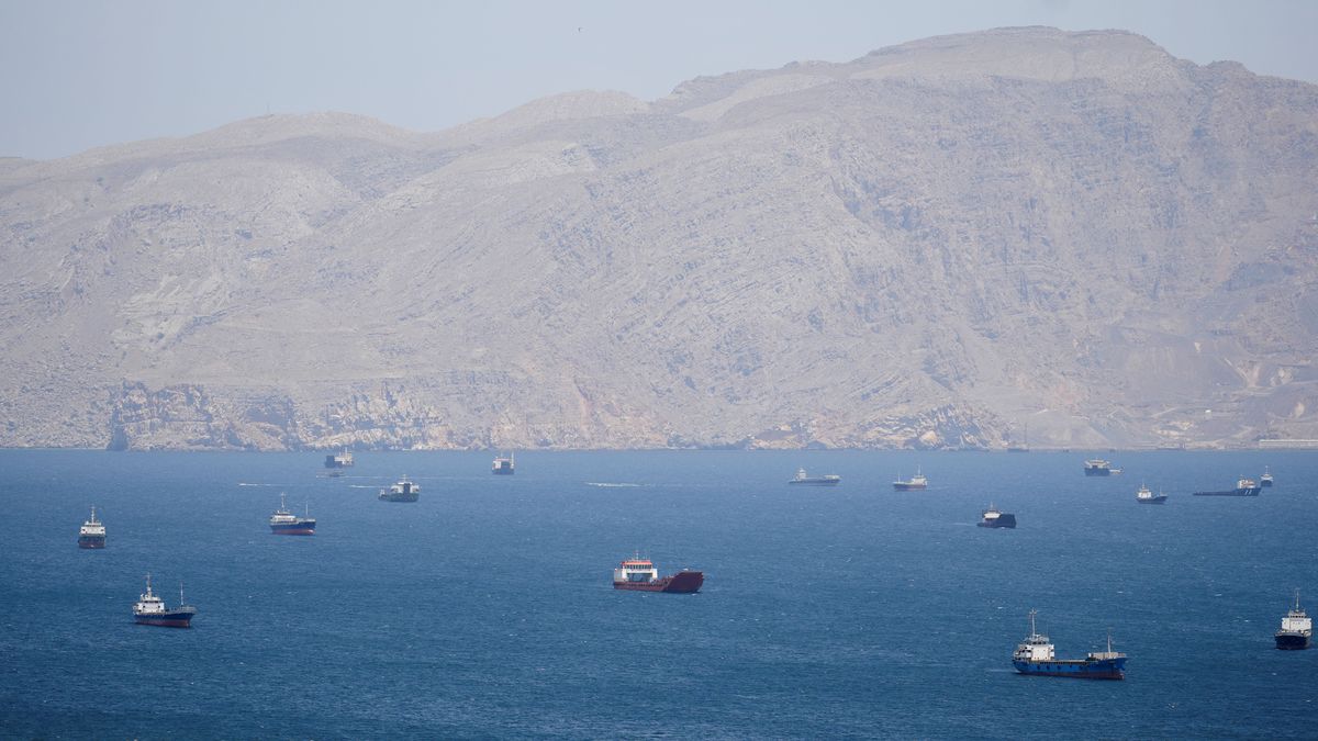 Los barcos que esperan que se normaliza la situaci&oacute;n en el estrecho de Ormuz. (Foto: Gentileza The Times of Jerusalem)&nbsp;