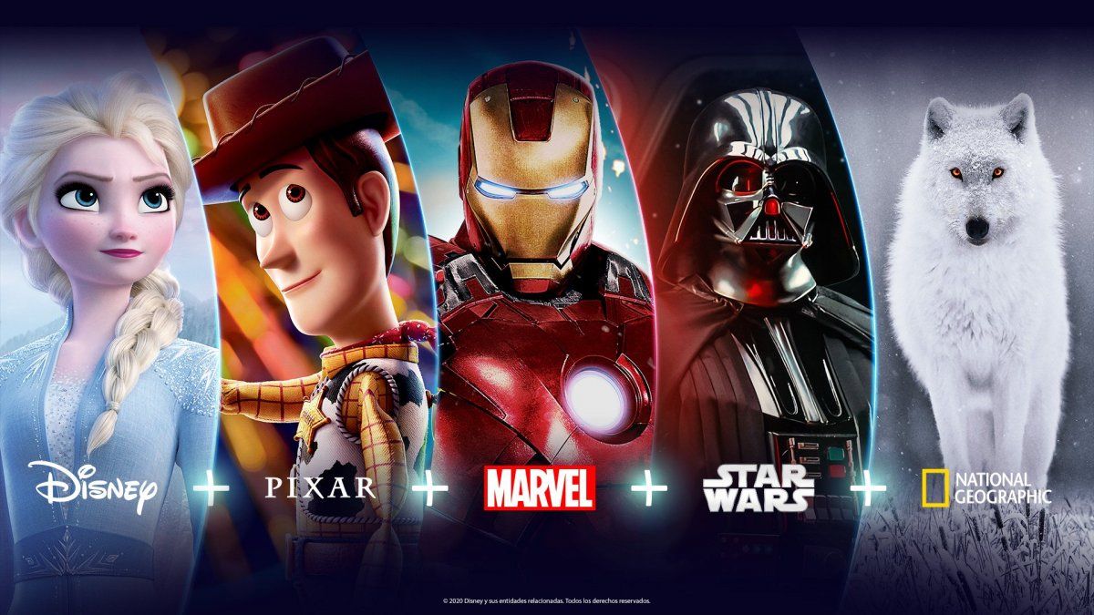 Stream Disney, Pixar, Marvel, Star Wars, Nat Geo