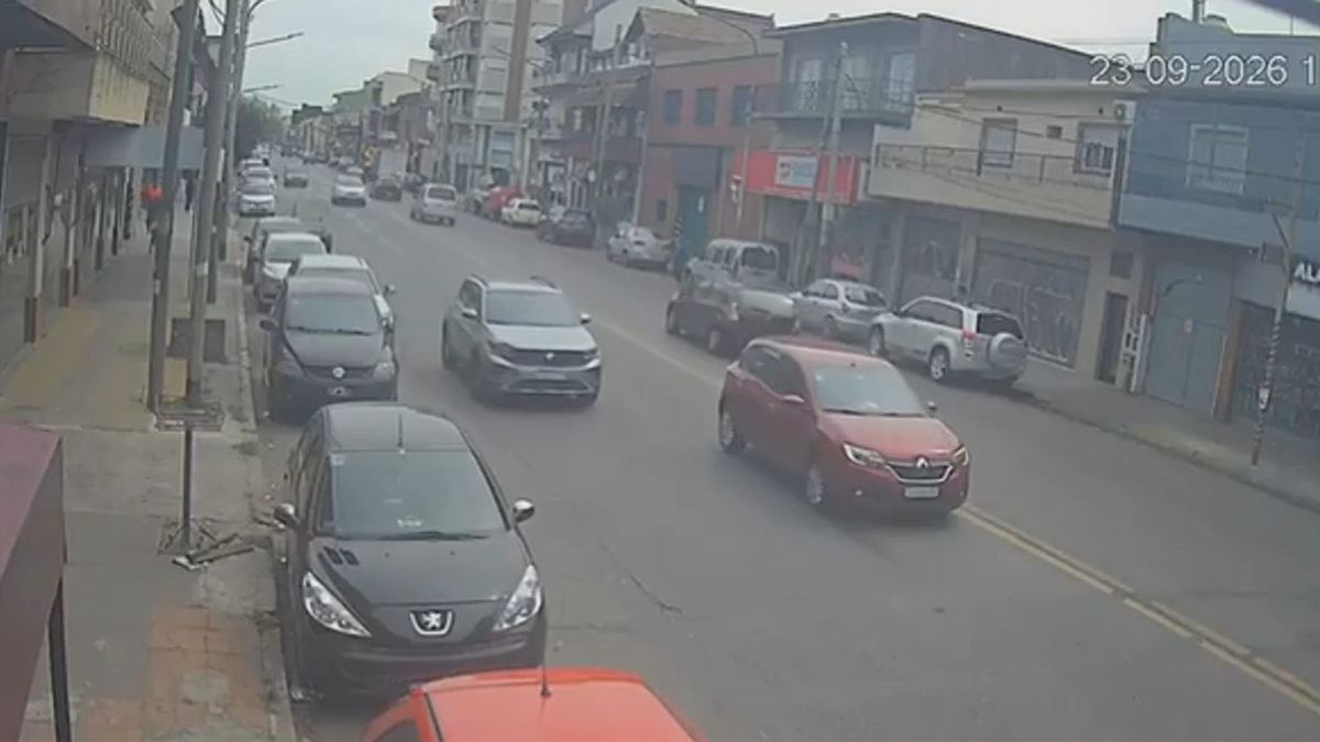 Se conoció un nuevo video del intento de asalto al banco de La Matanza. (Foto: captura).