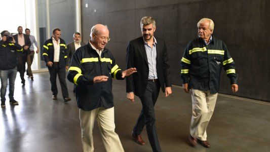 En medio de la pelea con la UIA, Marcos Peña se juntó con el líder de Techint Paolo Rocca