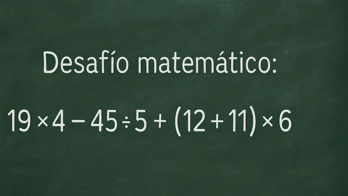 Para llegar a la respuesta correcta en este Desafío Matemático conviene seguir el orden matemático correcto porque un paso fuera de orden cambia toda la respuesta.