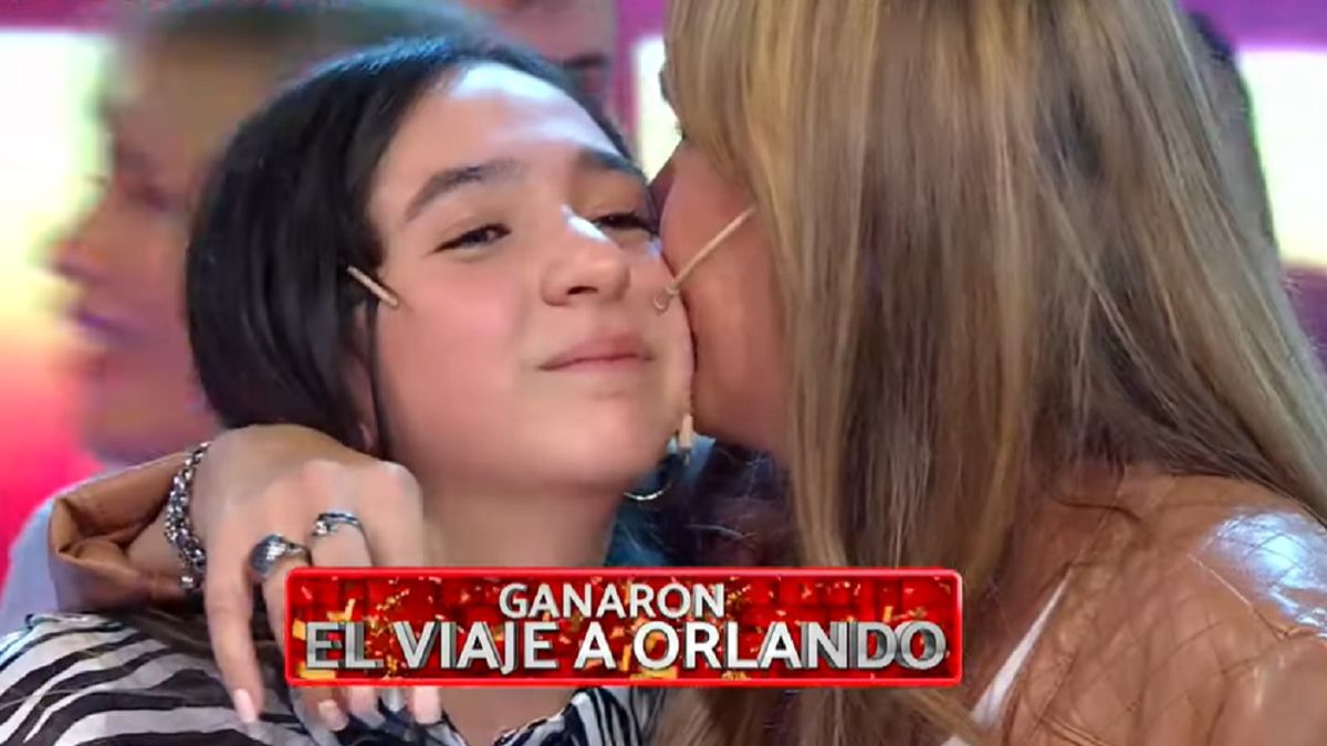 Emotivo mensaje de la mamá de una participante de Los 8 escalones del millón que se ganó un viaje a Orlando