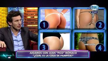 Pico Mónaco tuvo que adivinar cuál era la cola de Pampita