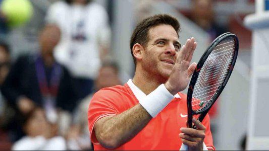 Dos meses después de la fractura, Del Potro volvió a entrenar en una cancha