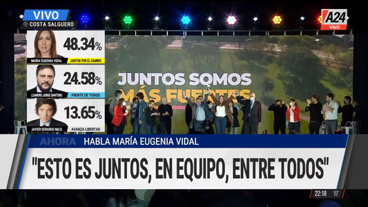 María Eugenia Vidal asumió su triunfo en la Ciudad: Es un basta al atropello y al abuso