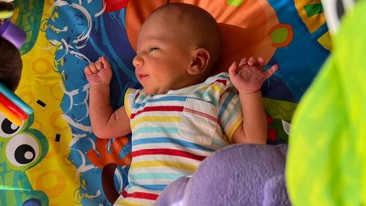 Mica Viciconte y Fabián Cubero mostraron la primera producción fotográfica de Luca