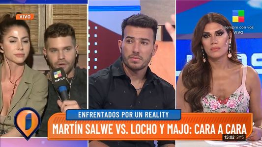 Feroz cruce entre Majo Martino y Locho Loccisano contra Martín Salwe