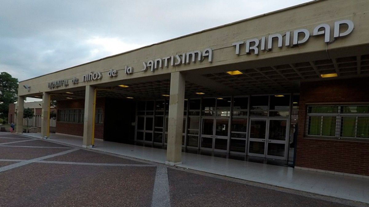 El nene fue internado en el Hospital de Niños