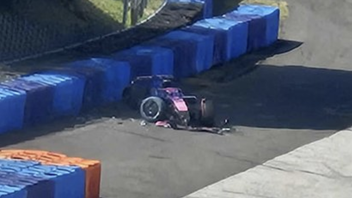 Franco Colapinto se accidentó en una jornada de pruebas y debió ser hospitalizado