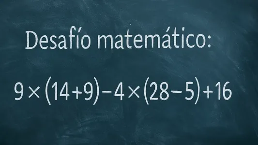 Desafío Matemático: este desafío no se resuelve de un vistazo