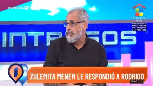 Jorge Rial le respondió a Zulemita: Menem liberó liberó a todos los genocidas con su firma